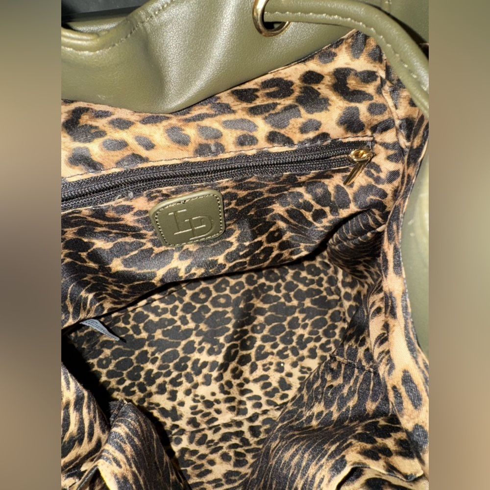 Olive Green Tassel Backpack - Picture 5 of 9